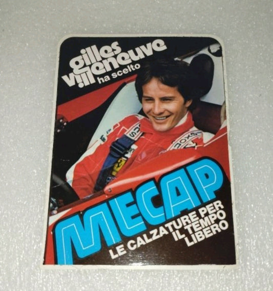 Adesivo Gilles Villeneuve Mecap originale