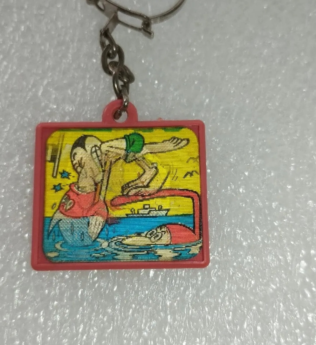 Jacovitti Movicolor key ring from the 60s