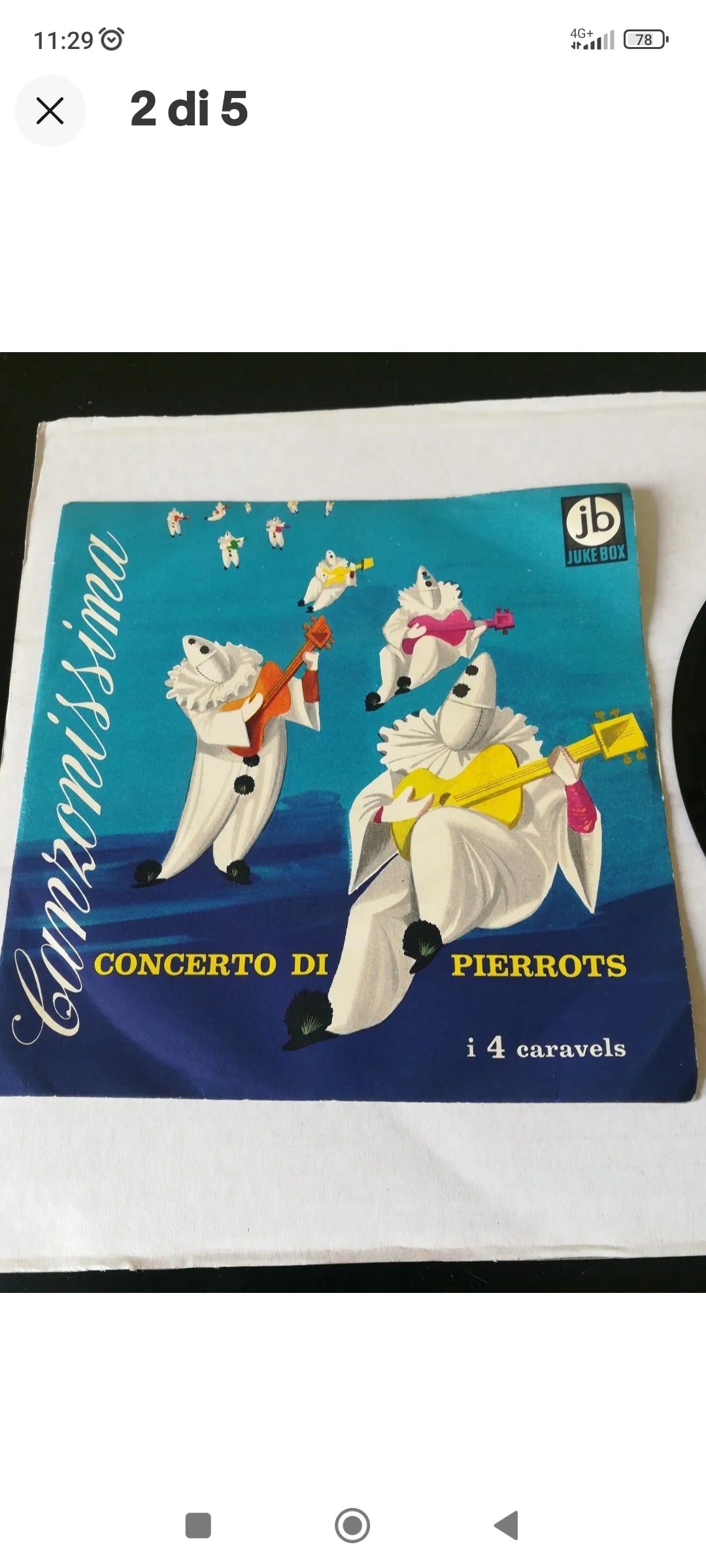 45 rpm "Pierrots Concert / With a nod you will understand" by I 4 Caravels