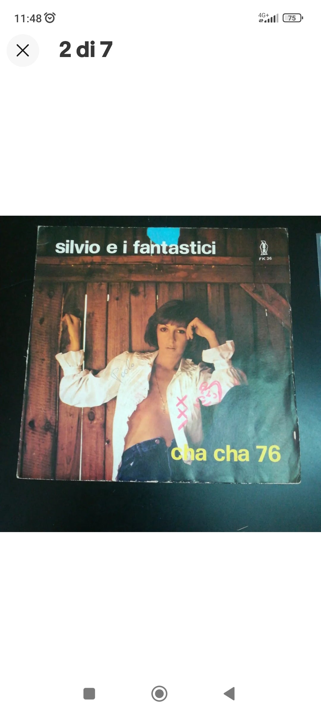 45 rpm "Cha Cha 76 / Put Music in Jeans" Silvio EI Fantastici