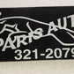 Jaguar Paris Car Vintage Plastic License Plate