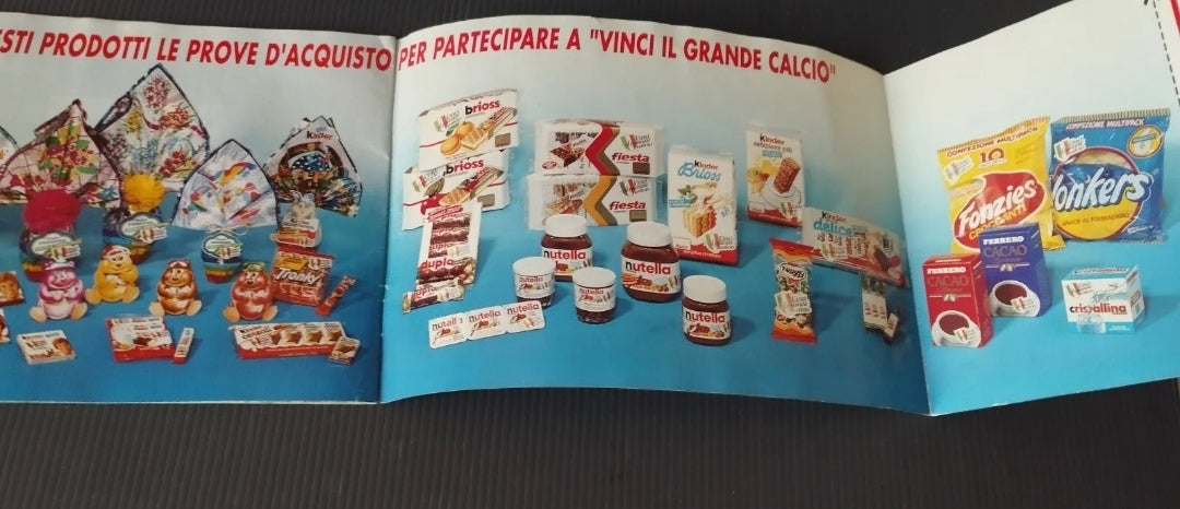 Catalogo Kinder Ferrero Vinci Il Grande Calcio 1990 LEGGI DESCRIZIONE