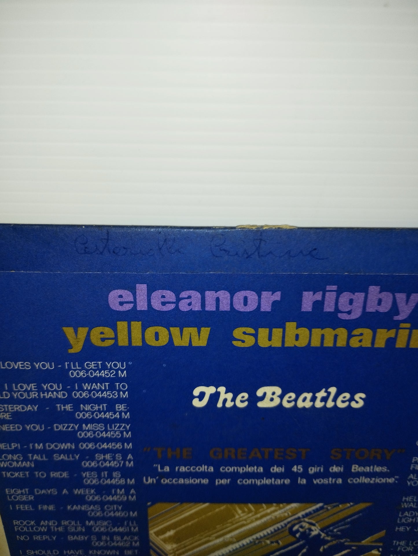 Eleanor Rigby/Yellow Submarine The Beatles 45 Giri Parlophone EMI Cod .3C 006-04473
