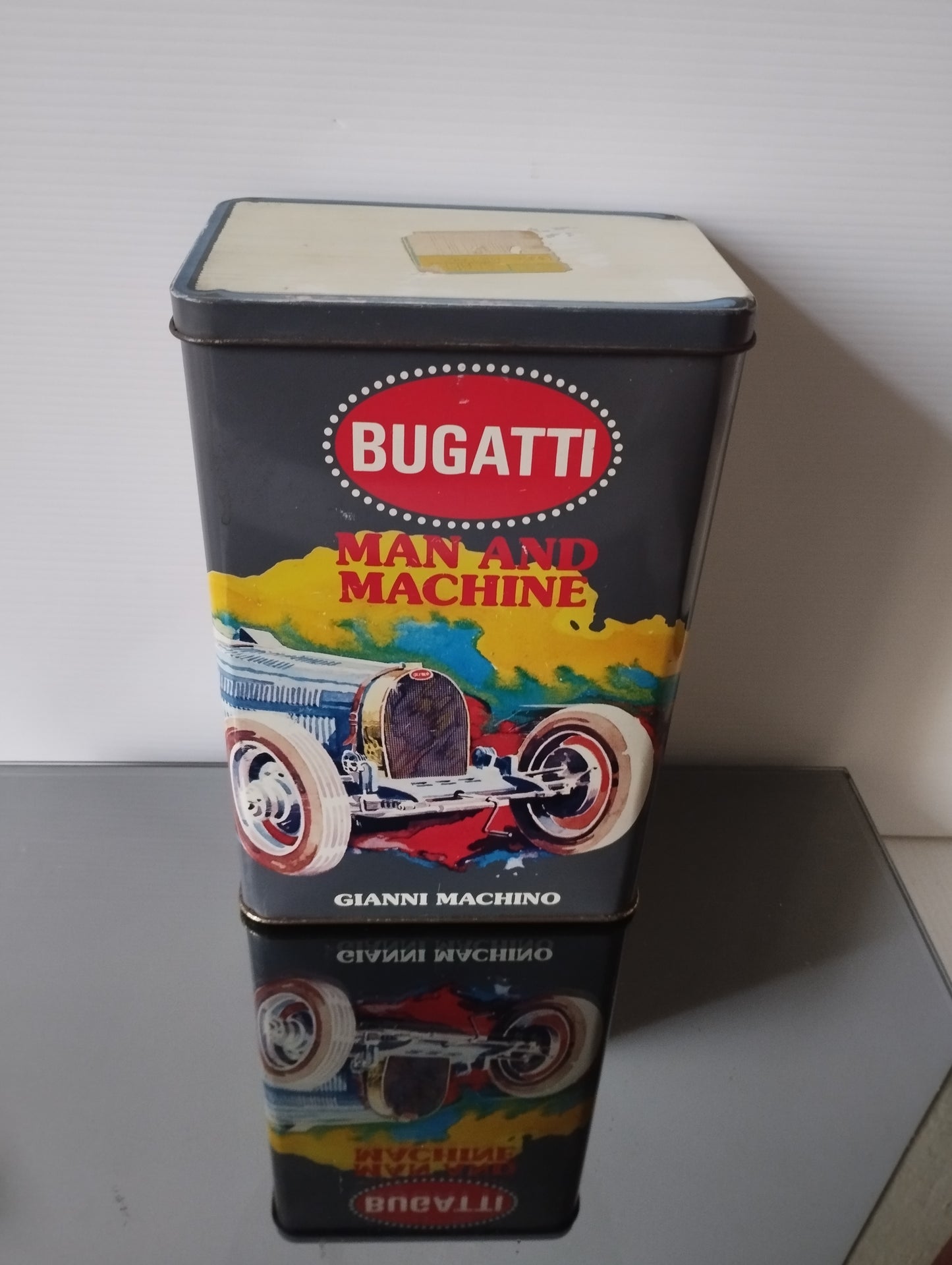 Scatola In Latta Bugatti Man And Machine Gianni Machino Vintage