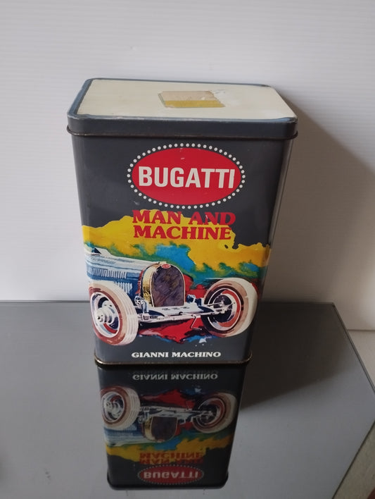 Scatola In Latta Bugatti Man And Machine Gianni Machino Vintage