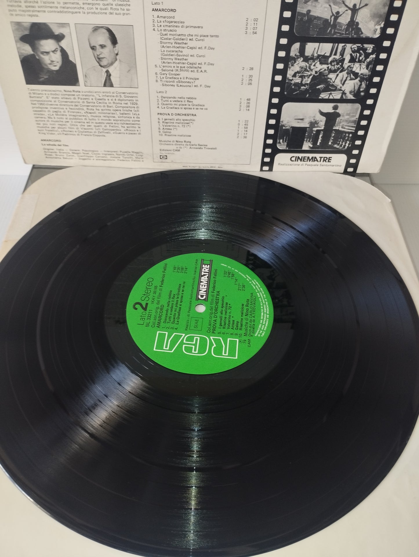 Amarcord Prova D'orchestra Nino Rota LP 33 giri
