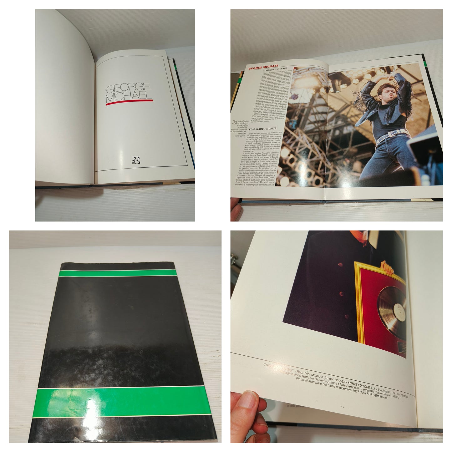 Libro su George Michael Forte Editore Anni 80