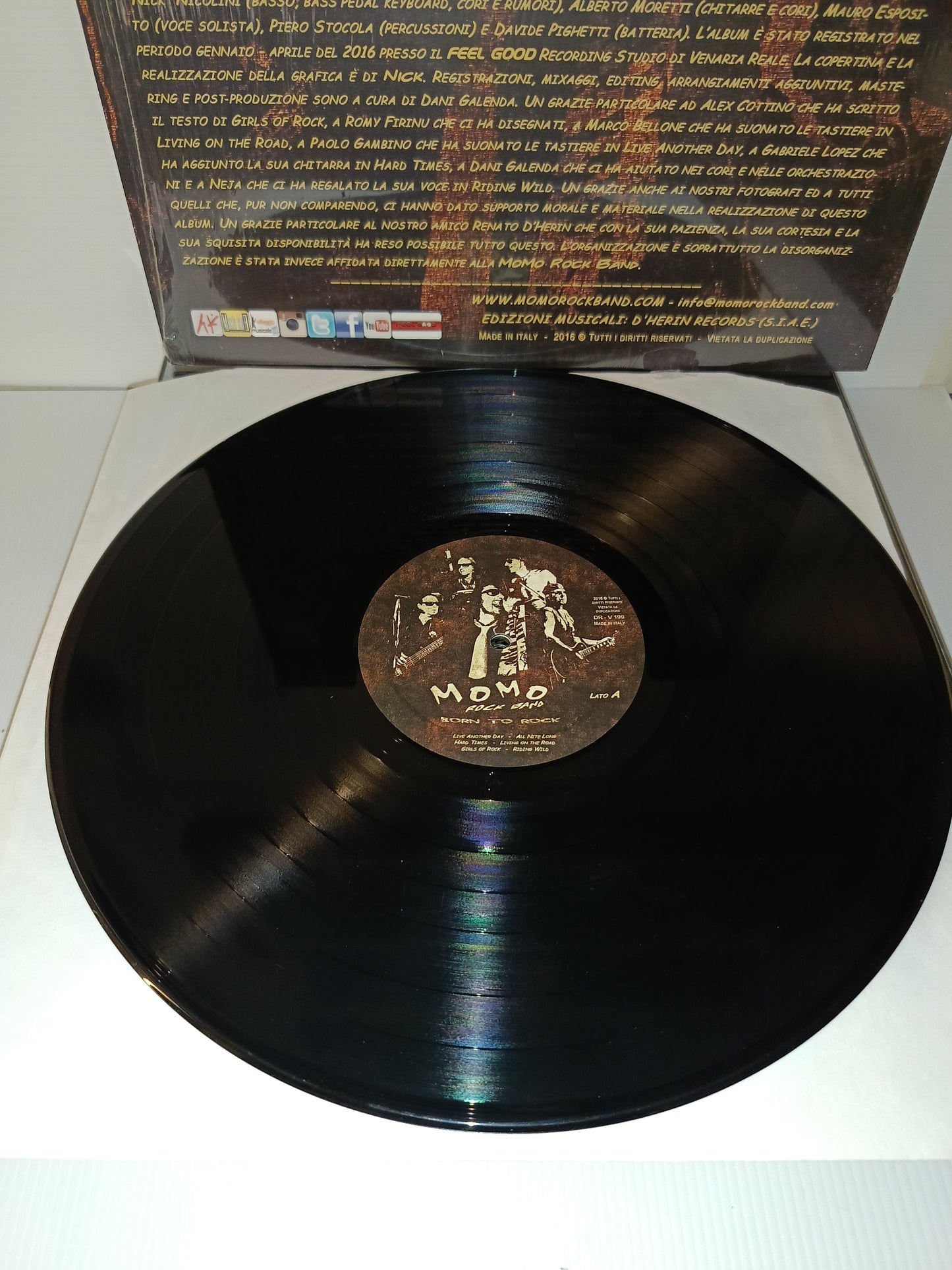 Born To Rock Momo Rock Band LP 33 giri