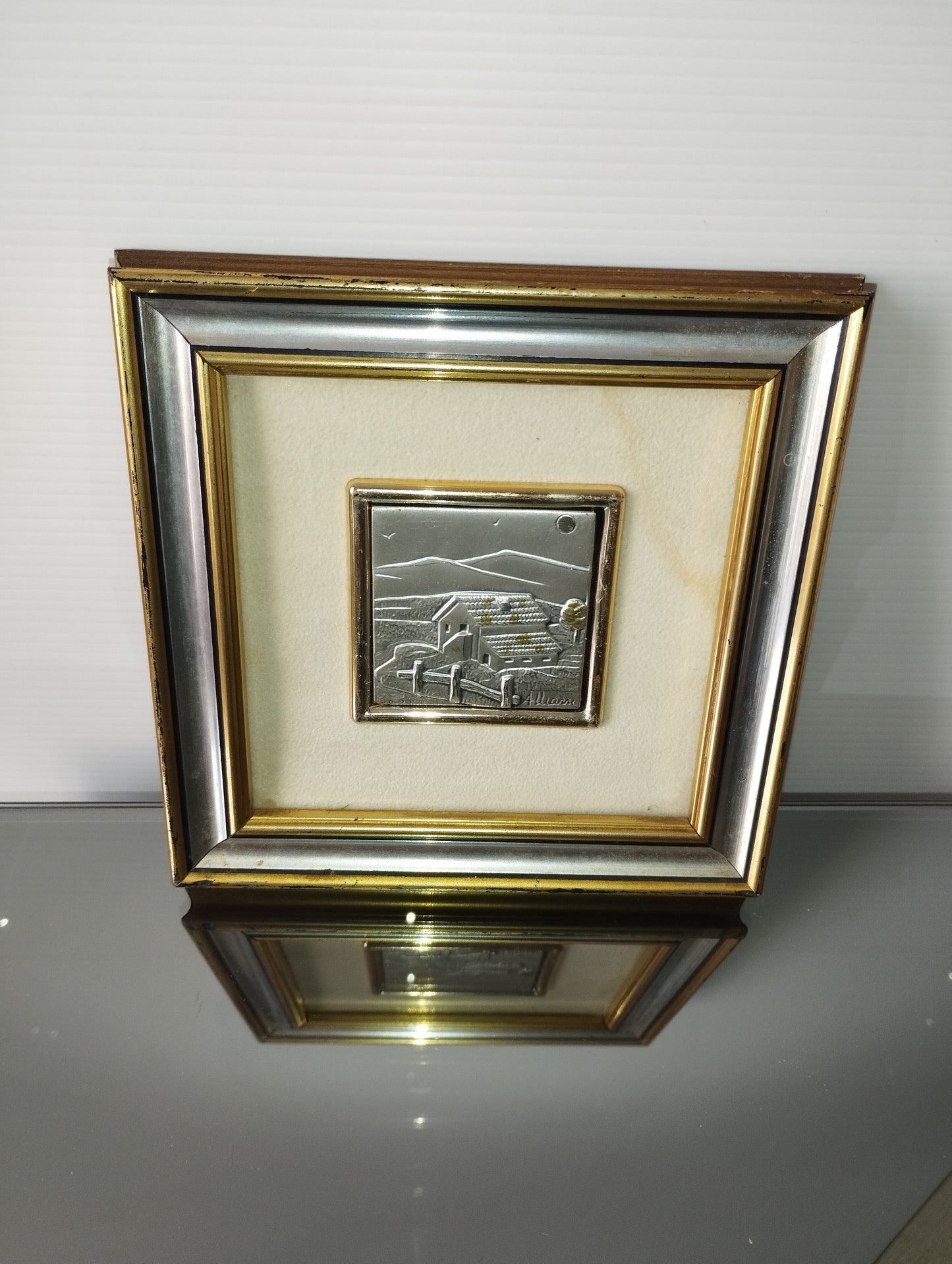 Bassorilievo Alliani In Argento 925 Con Cornice