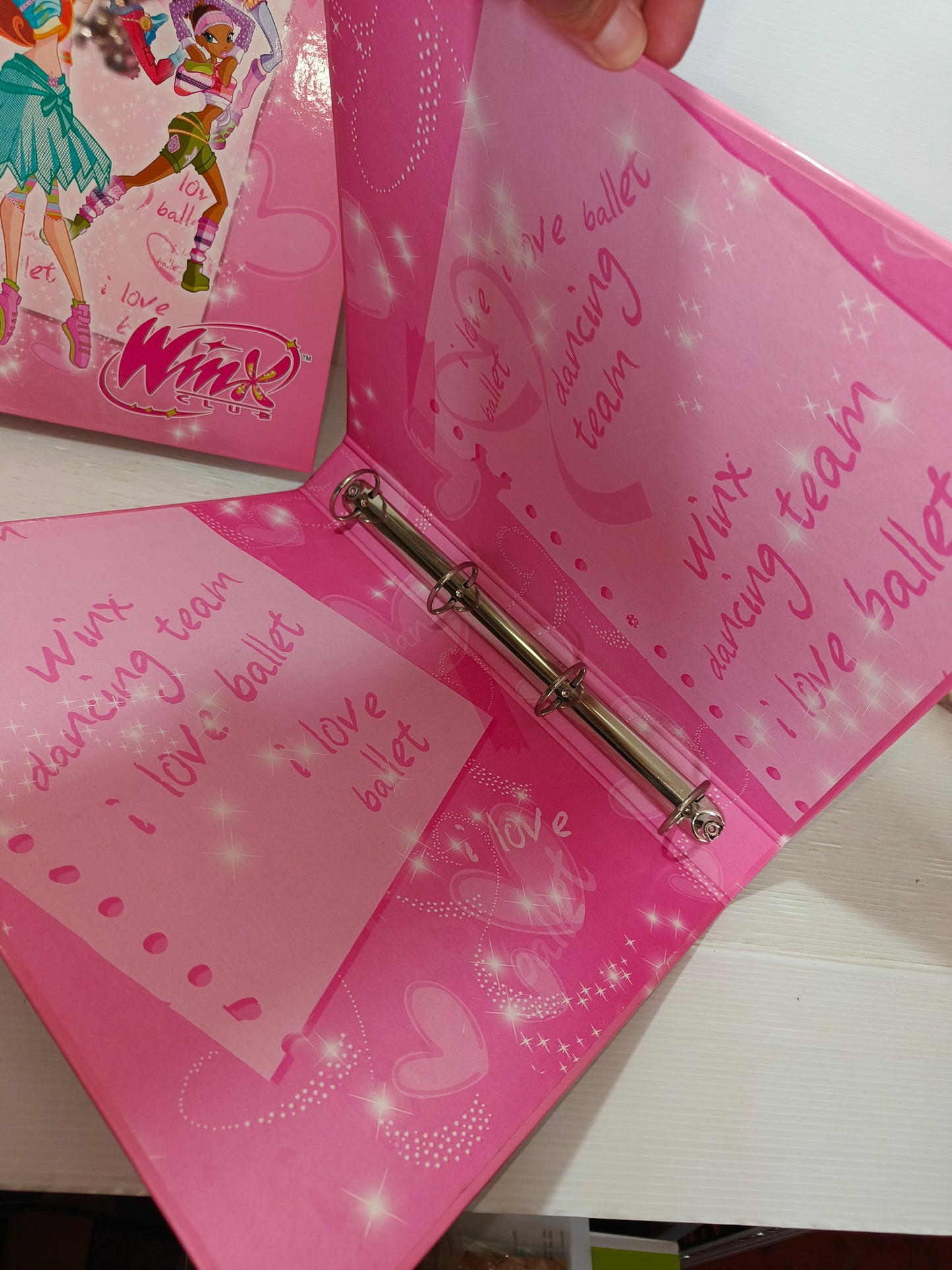 Due raccoglitori ad anelli Winx, LEGGI