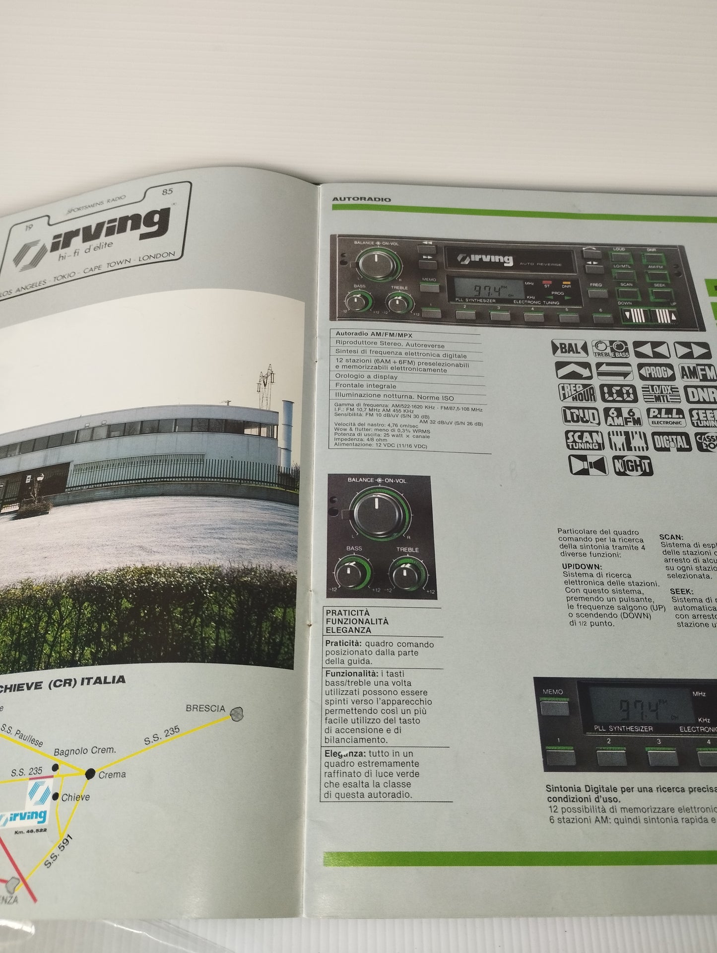 Catalogo Irving Hi Fi D'Elite Anni 80