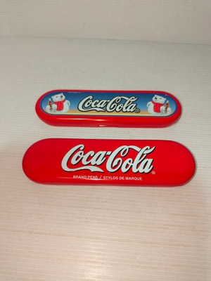Coca-Cola 2 astucci portapenne vuoti anni 90
