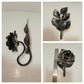Bugia porta candela in metallo vintage