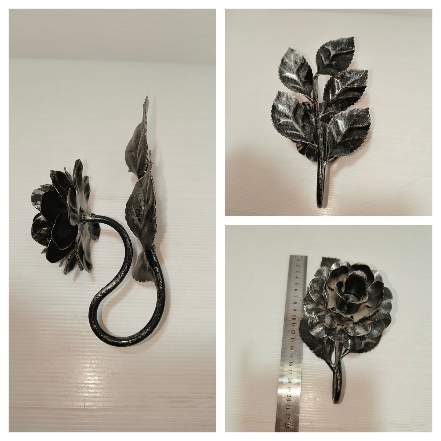 Bugia porta candela in metallo vintage