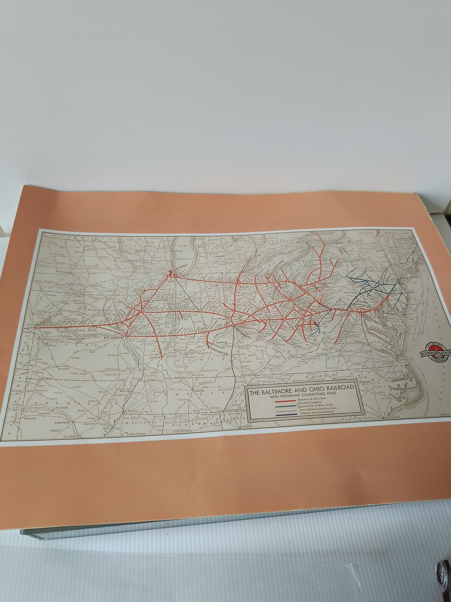 Antico Certificato Azionario The Baltimora Ohio Railroad Company
Originale datato agosto 1935