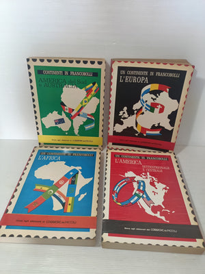 Continenti In Francobolli 4 Volumi anni 60, Dono agli abbonati al Corriere dei Piccoli