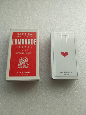 Carte Da Giuoco Viassone Torino
Lombarde n. 14
Telate Superplastic
Mazzo di 40 carte