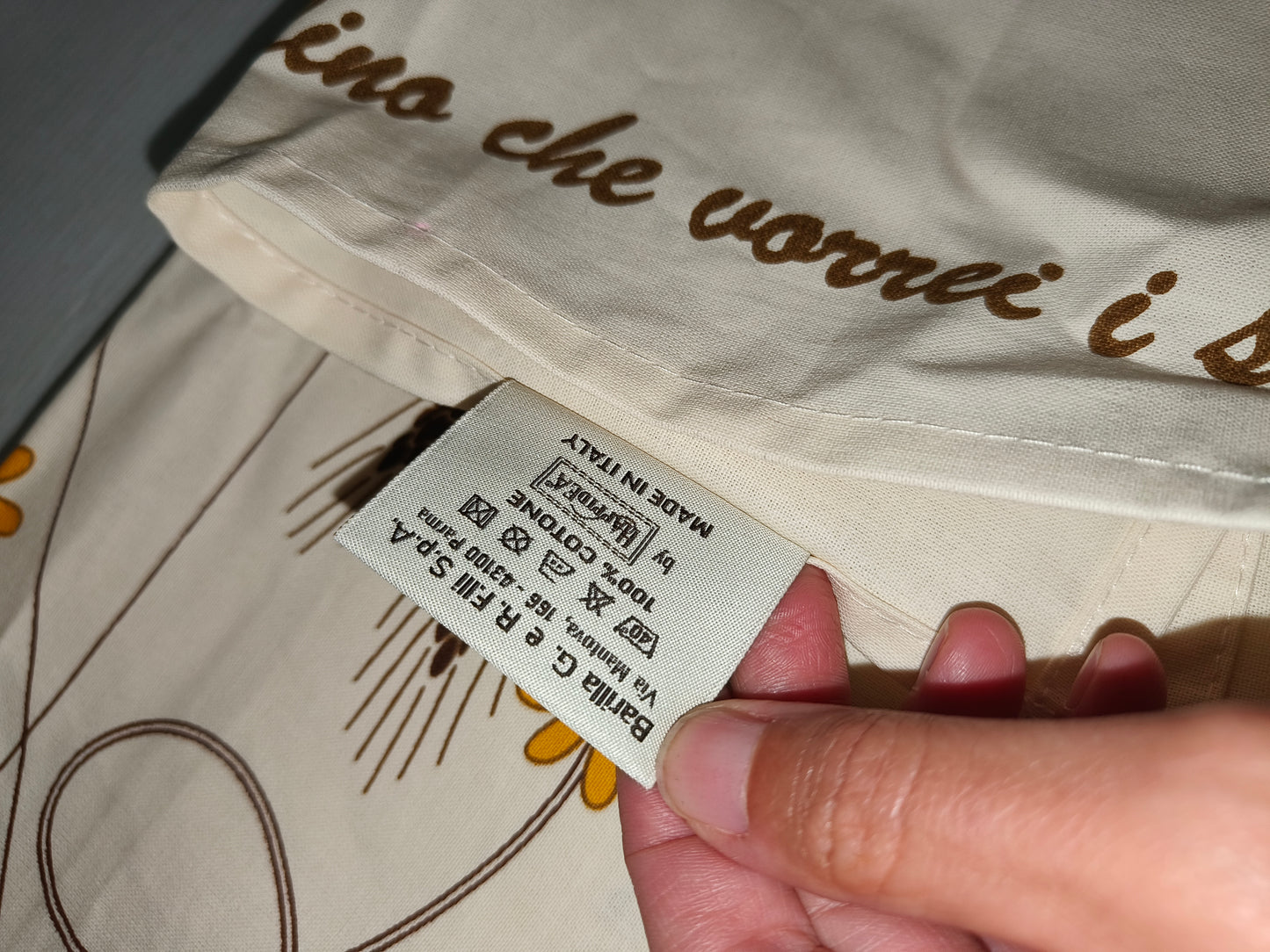 Tovaglia/runner + tovaglioli Mulino Bianco 2007, LEGGI