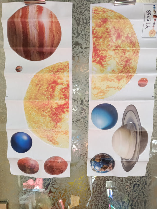 Set Adesivi Pianeti Sistema Solare Decorativi
