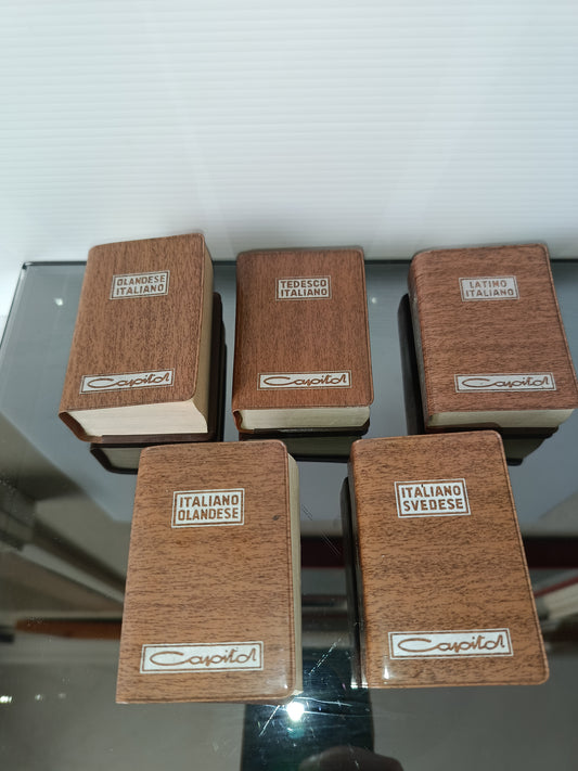 5 Mini Dizionari Editrice Capitol Anni 50/60
