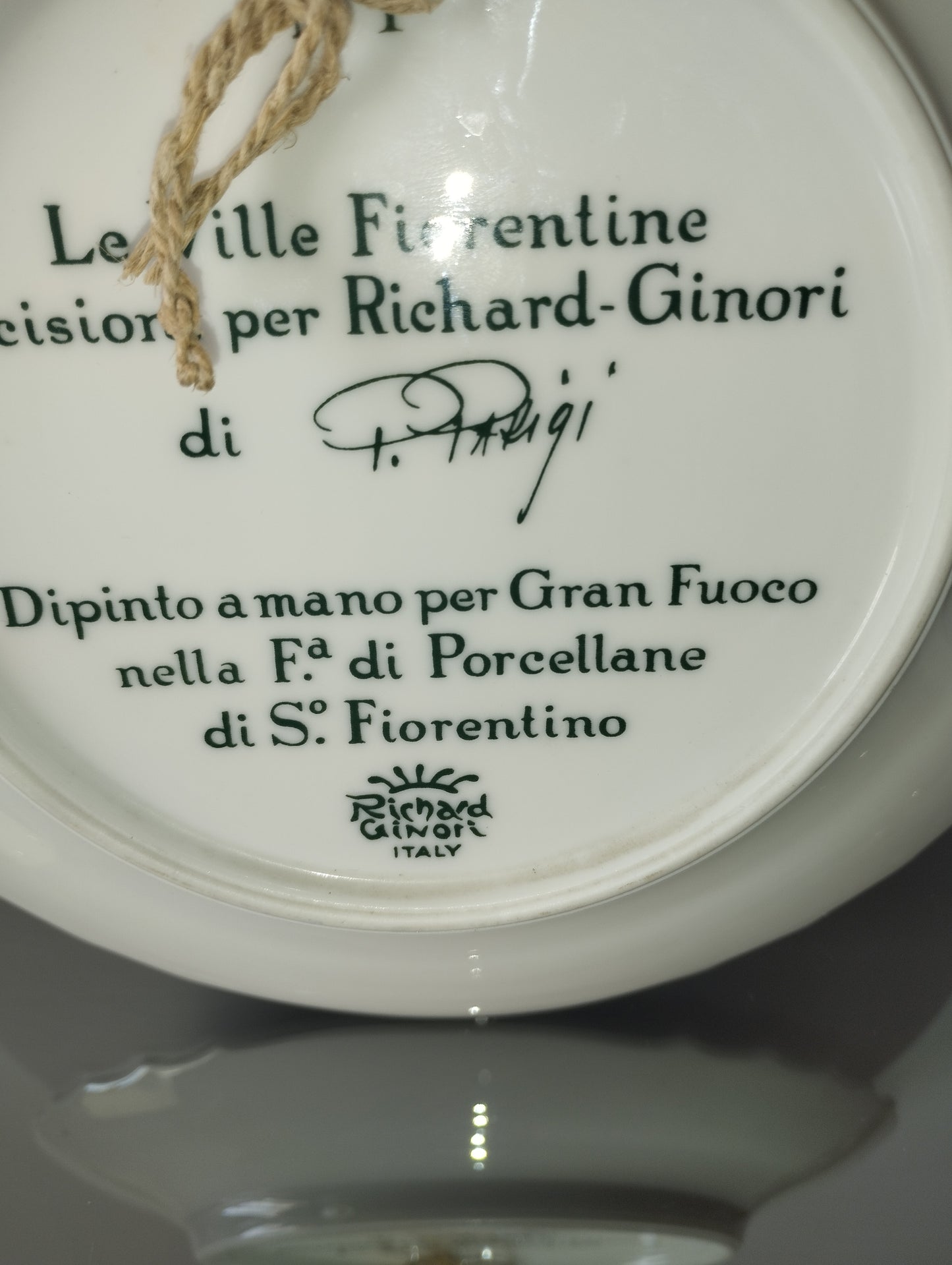 Piatto In Ceramica La Petraia 1969 P.Parigi Richard - Ginori