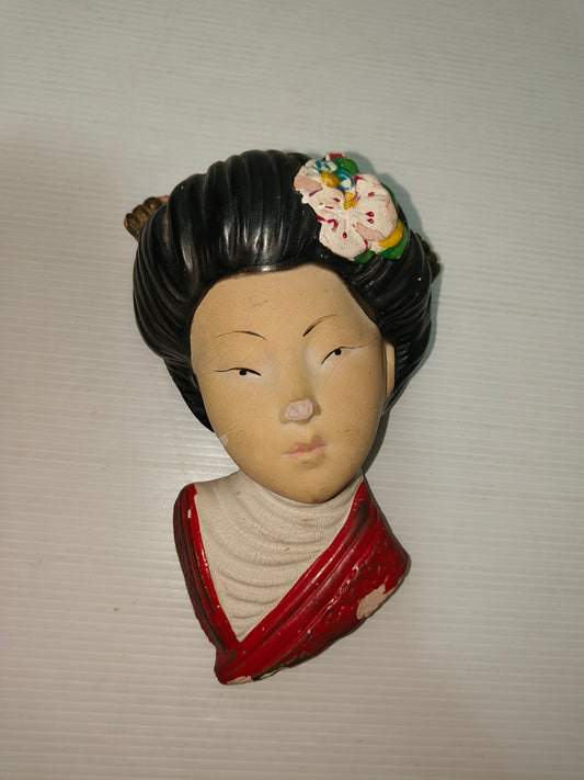 Testa in gesso anni 50-60, DA RESTAURARE