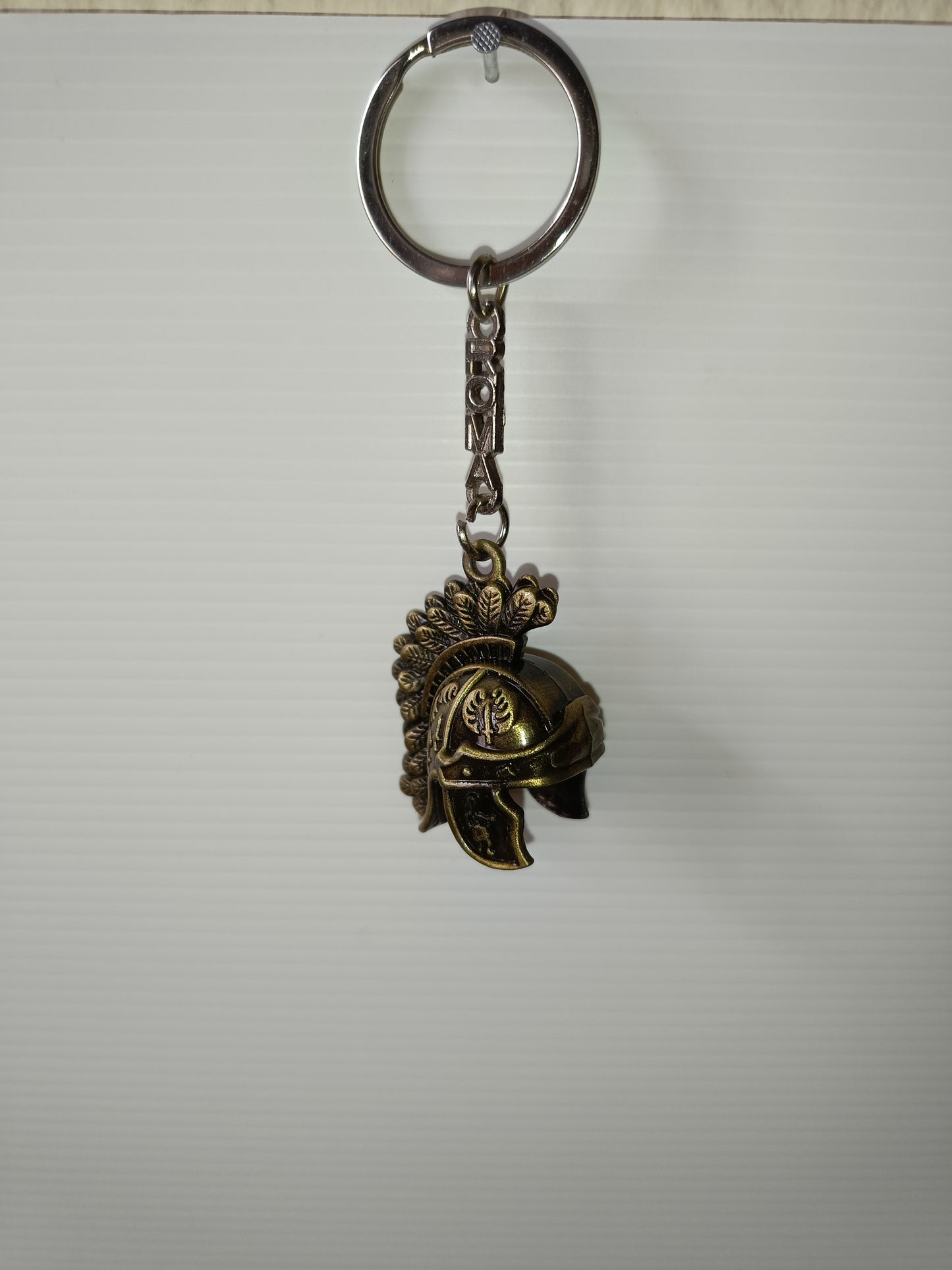 Portachiavi Elmo Soldato Romano Souvenir In Metallo