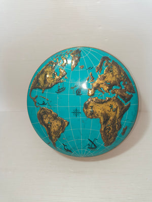 Scatola latta mappamondo fine anni 60