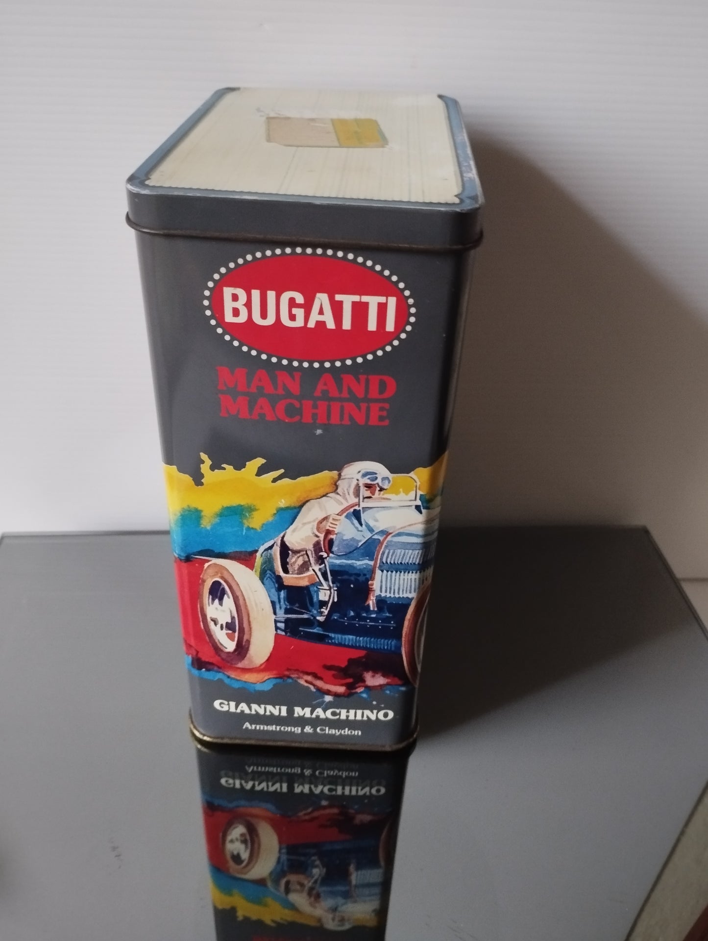 Scatola In Latta Bugatti Man And Machine Gianni Machino Vintage