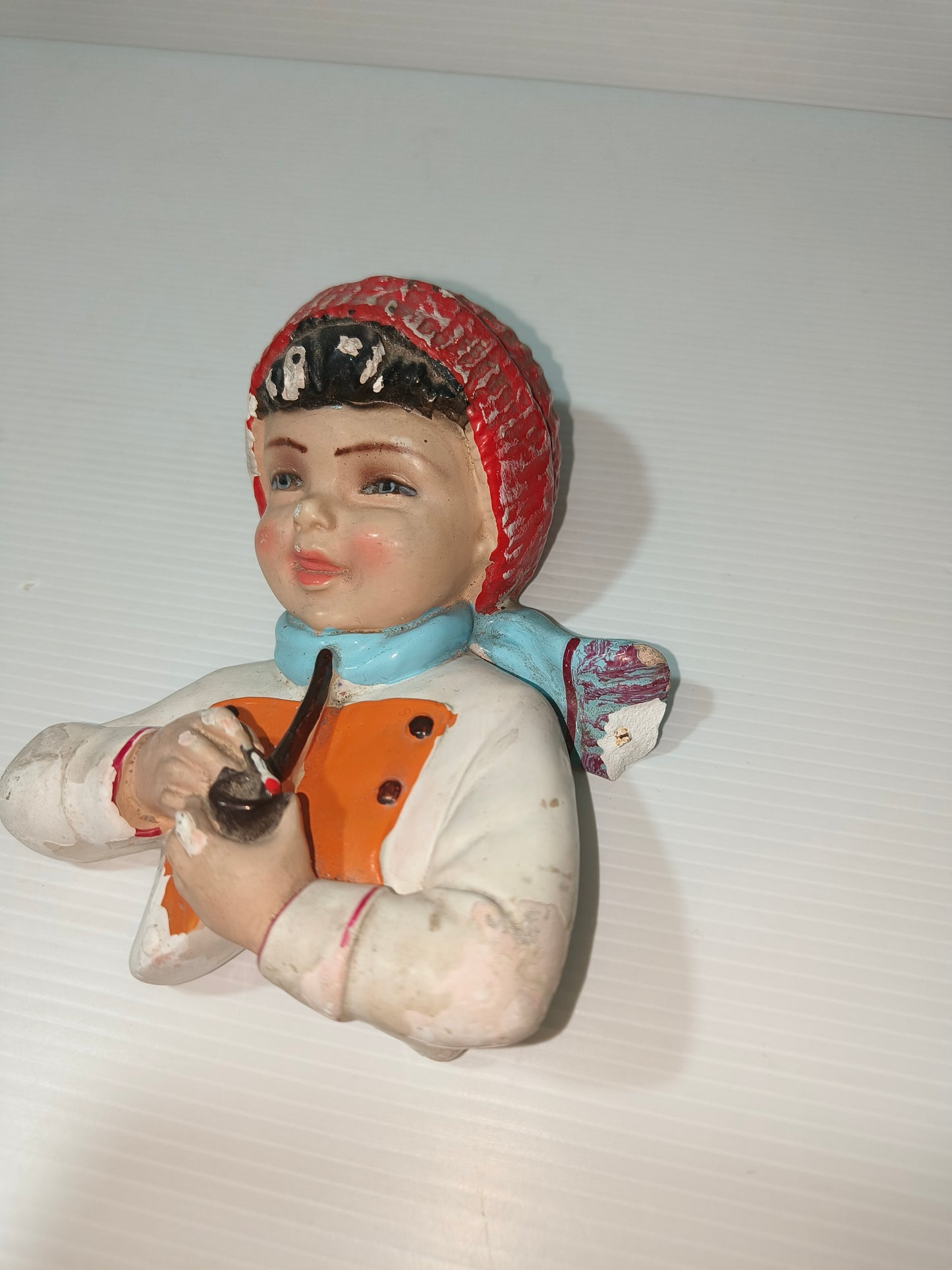 Testa in gesso da appendere, anni 50-60