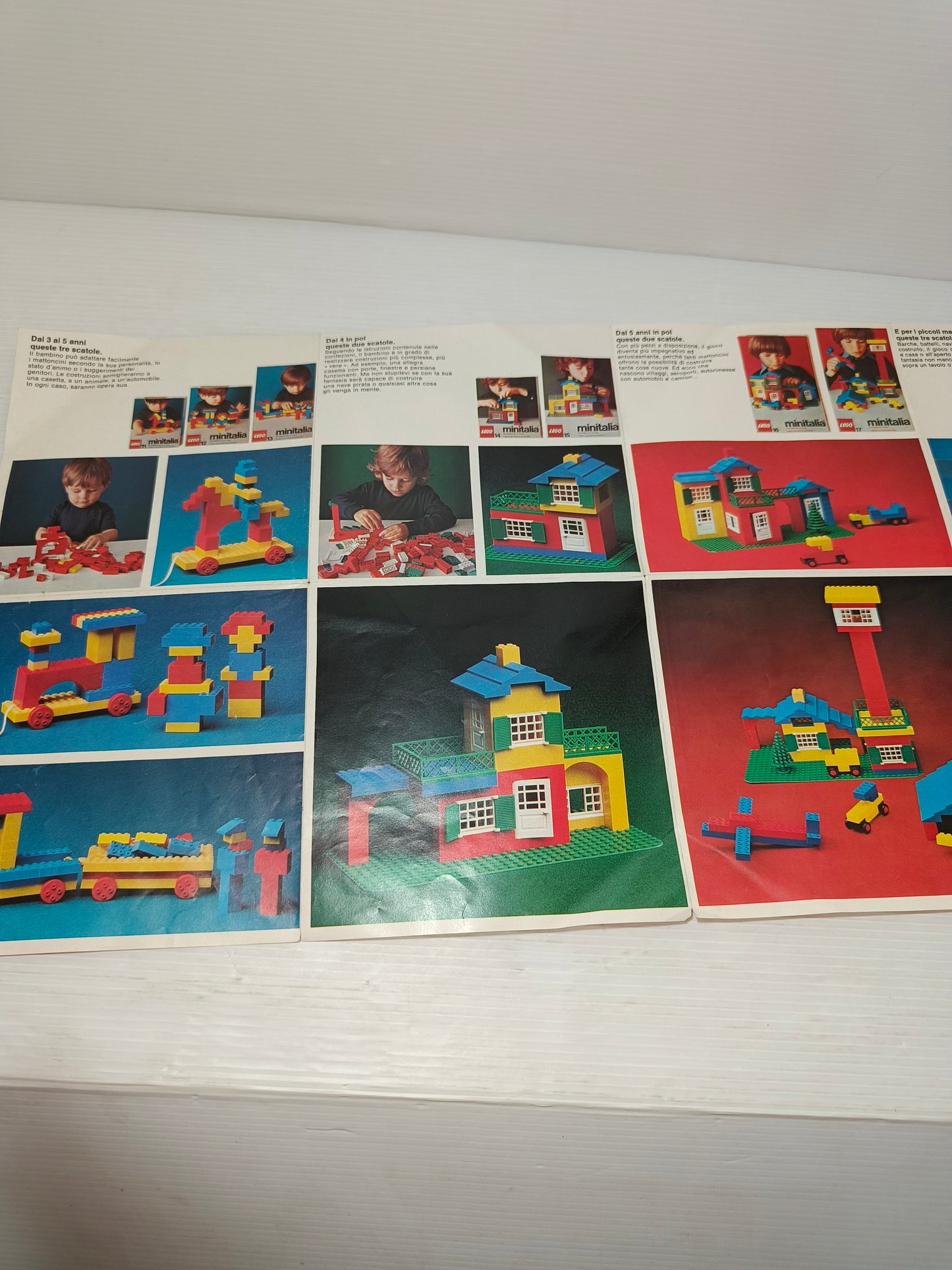 Depliant Pubblicitario Lego Minitalia, anni 70