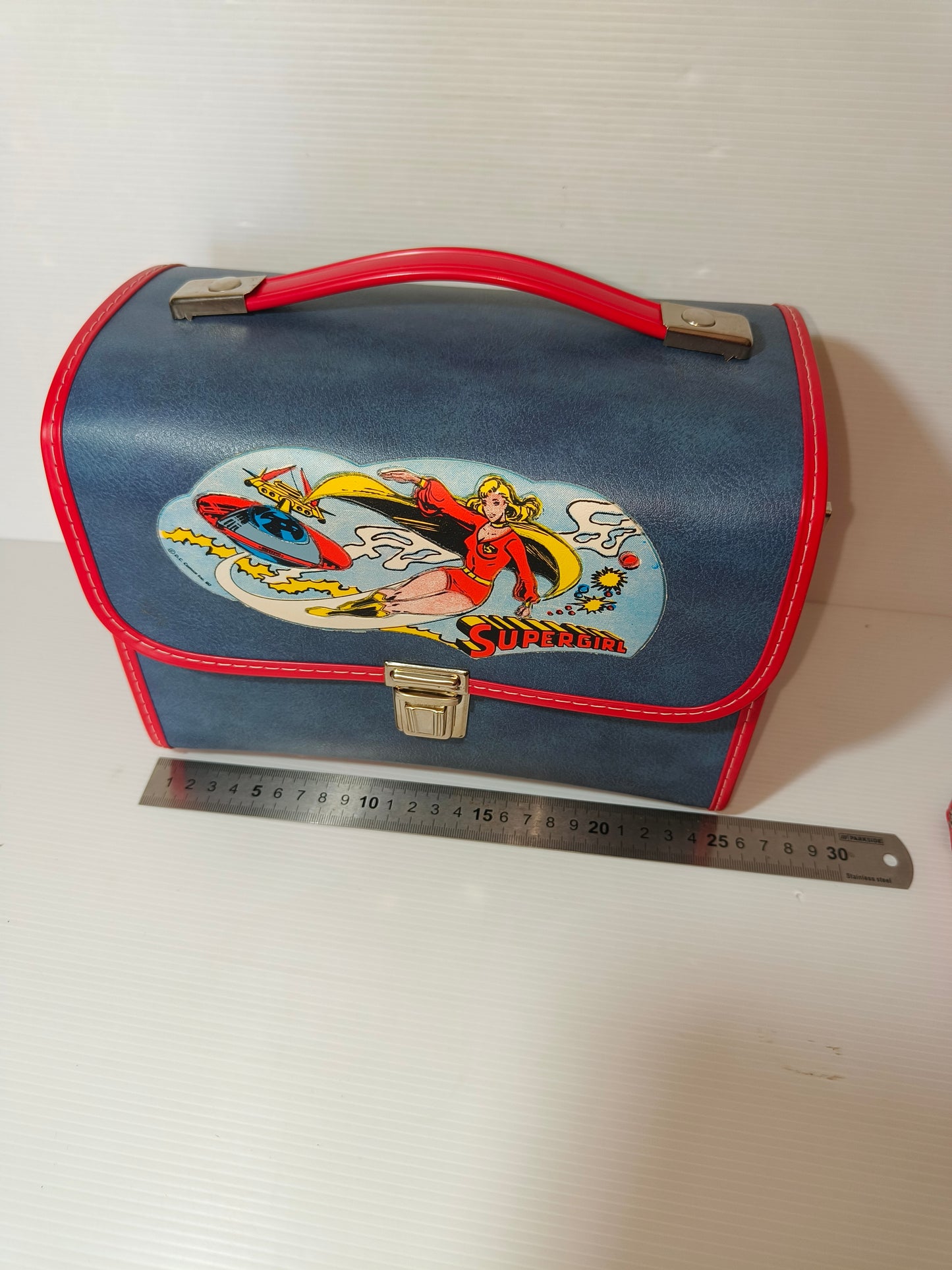 Panierino cestino d'epoca Supergirl, Dc Comics