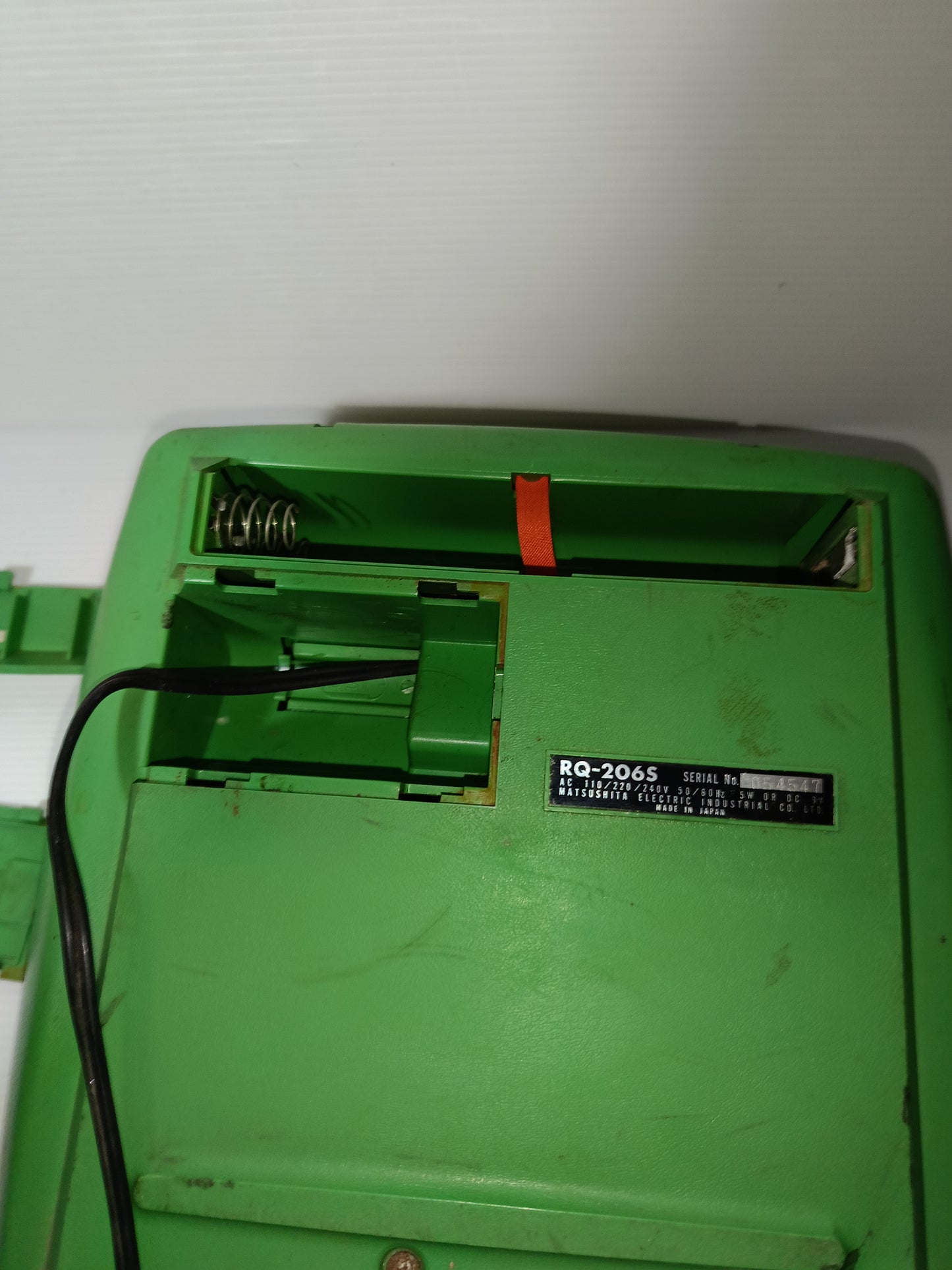 Registratore/Lettore Musicassette National RQ-206S
Made in Japan Non funzionante