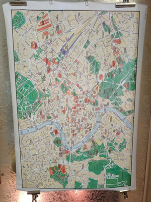 Stampa Cartina Di Roma Su Tela