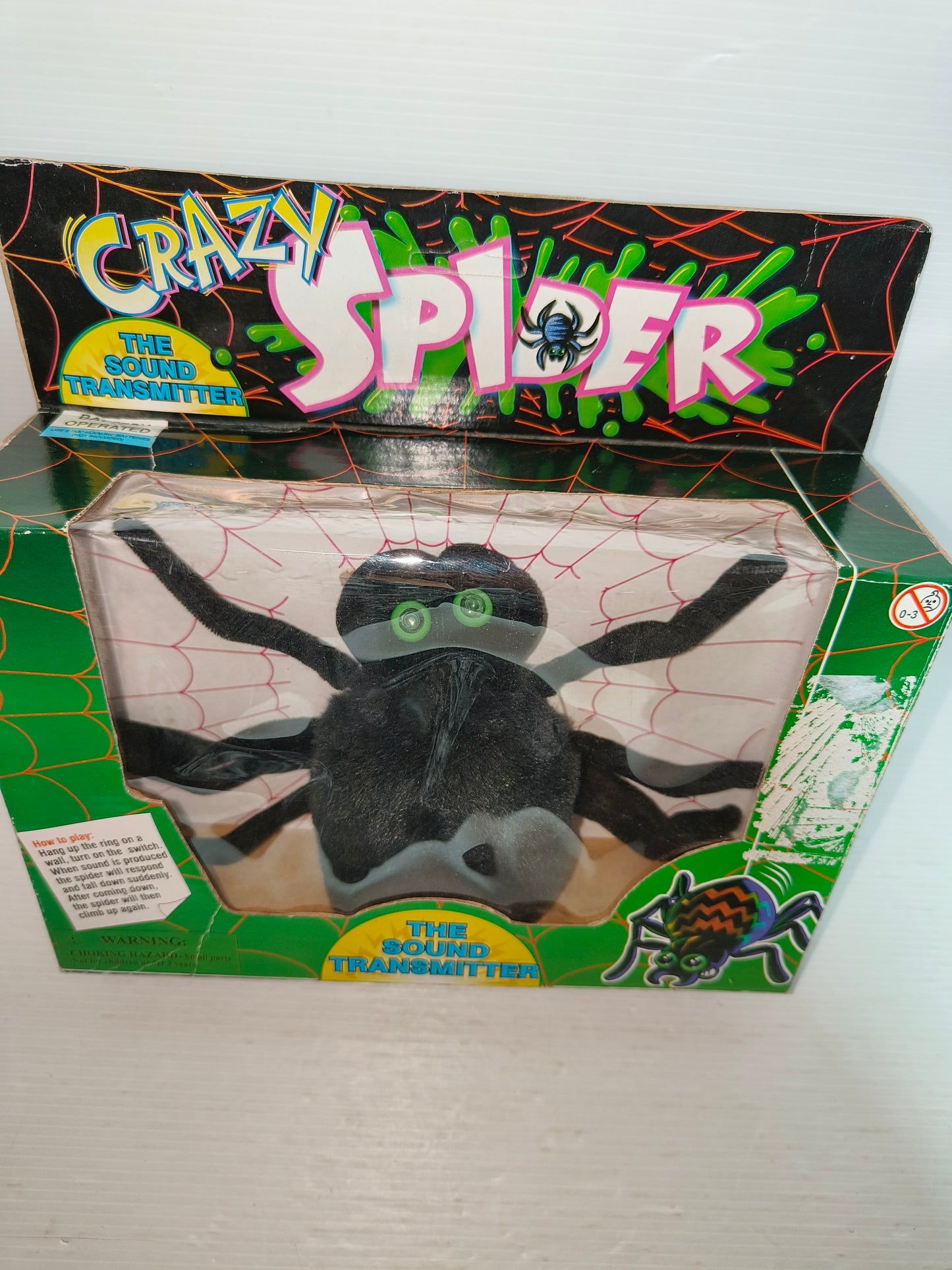 Crazy Spider Halloween Trasmettitore del suono vintage