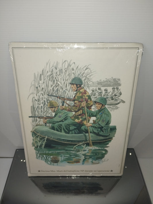 Decima Mas Marò del Battaglione NP Durante una Operazione Stampa Originale Fine Anni 70