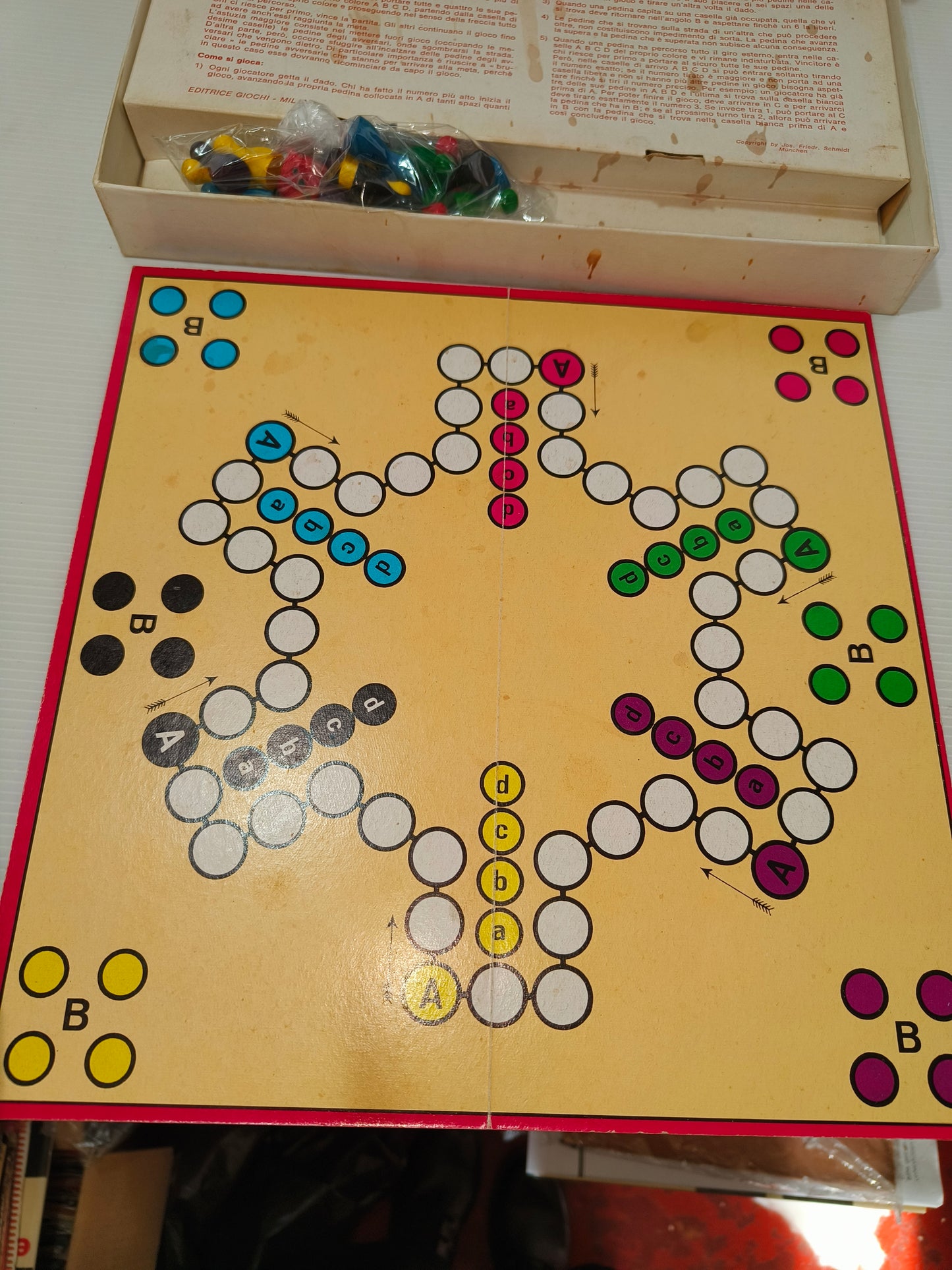 Gioco da tavolo Non T'arrabbiare, il gioco del buonumore anni 70-80