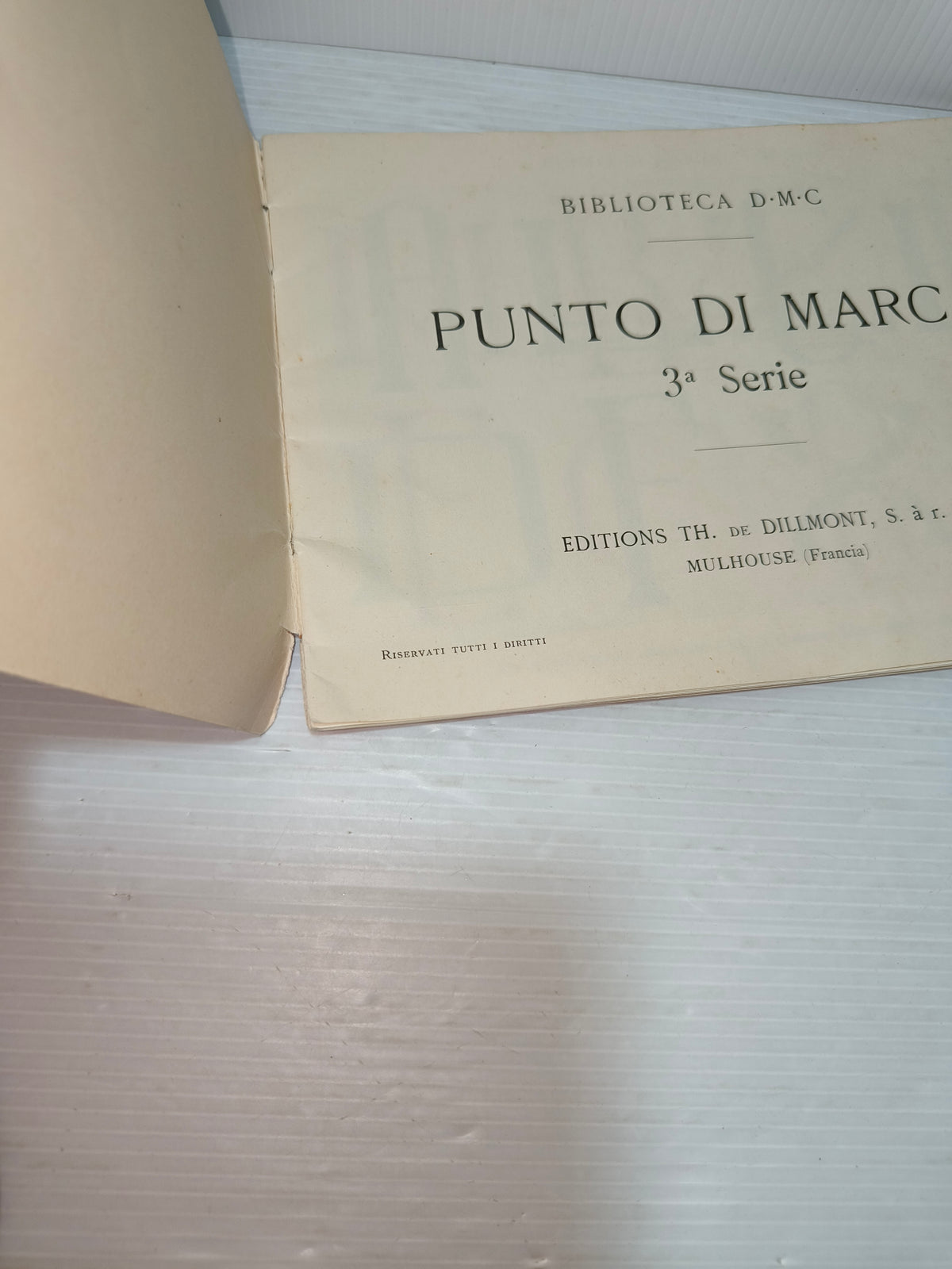 Libretto Punto Di Marca 3° serie Biblioteca DMC vintage, LEGGI