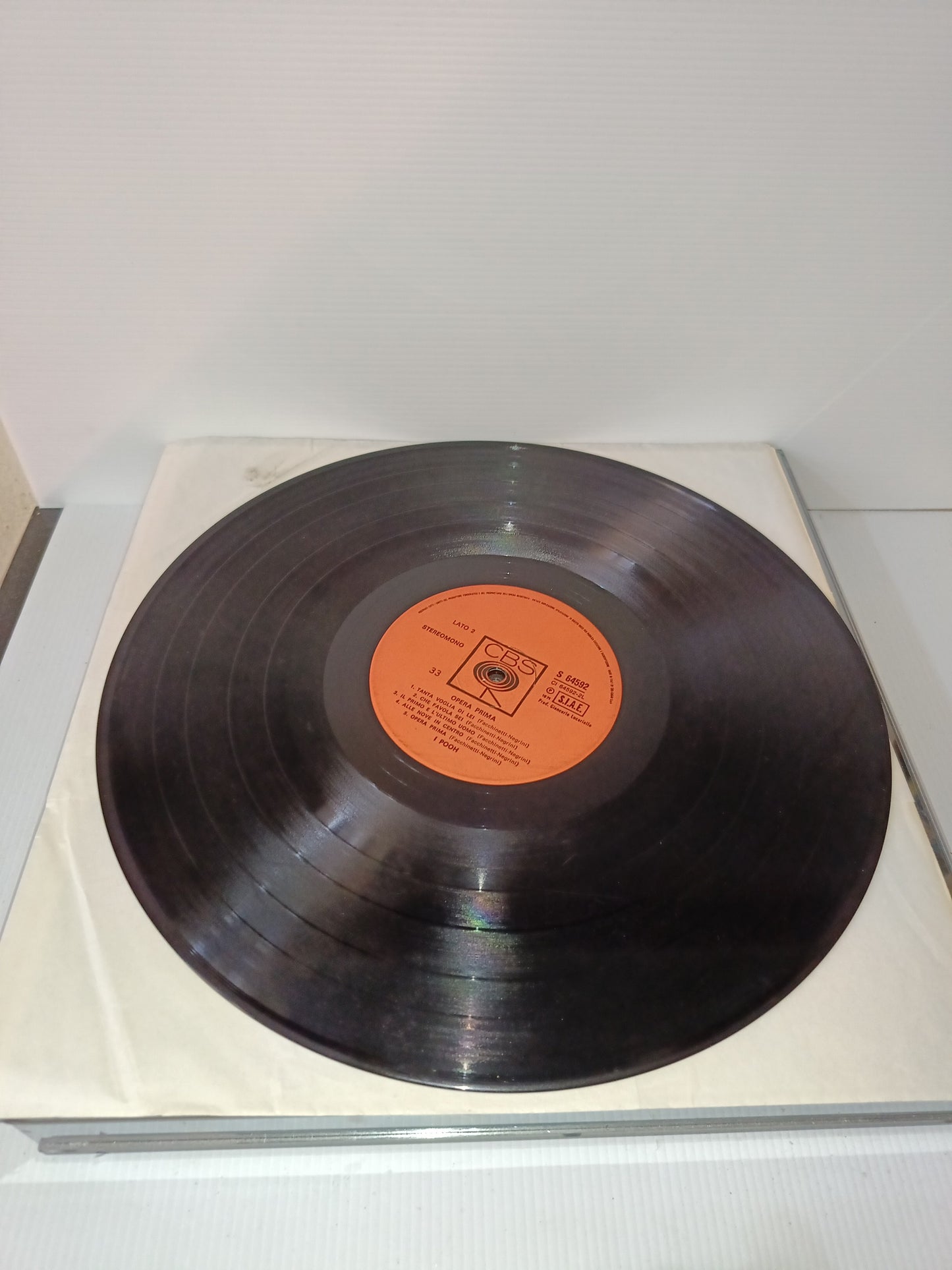 Opera Prima Pooh LP 33 giri CBS SOLO VINILE NO COPERTINA