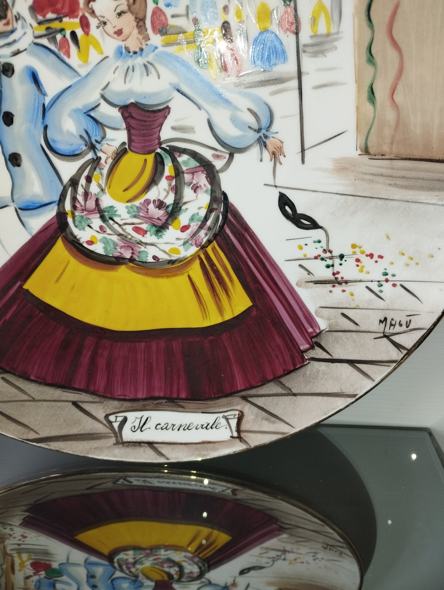 Piatto Il Carnevale In Ceramica Franco Bozzola
Vintage