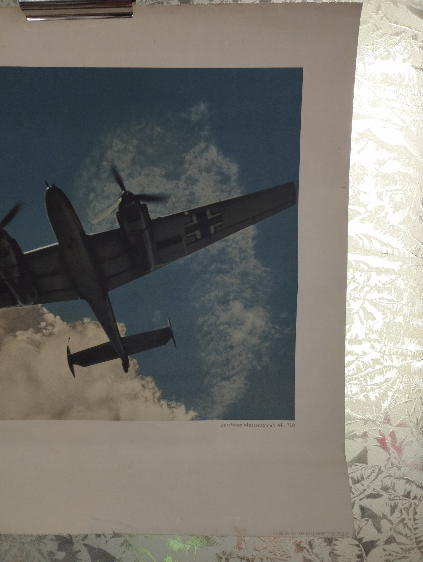 Rara Stampa Messerschmitt Me 110
Da Calendario della  Luftwaffe 1942