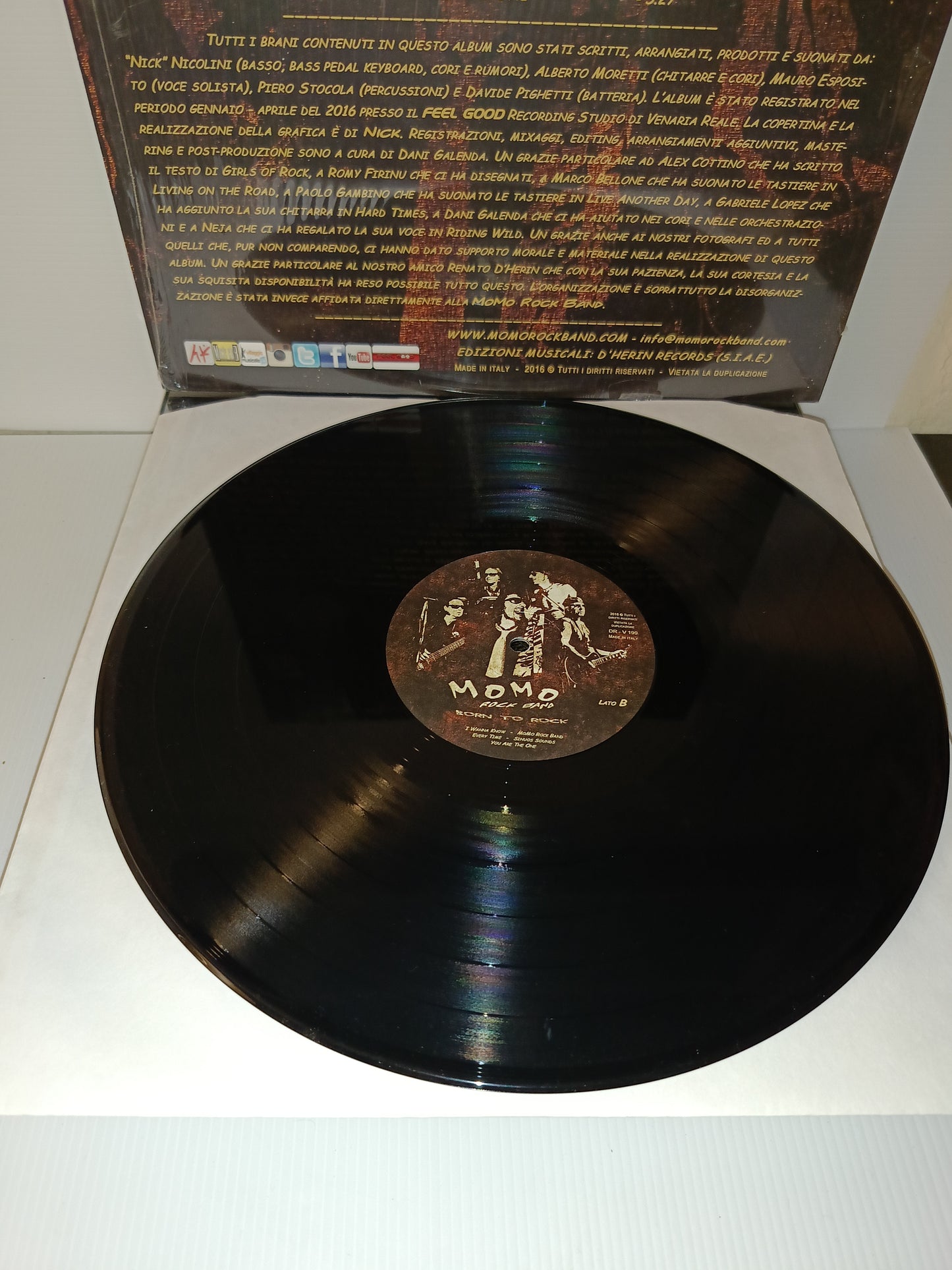 Born To Rock Momo Rock Band LP 33 giri