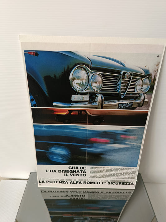 Alfa Romeo Giulia Pubblicità Originale Da Rivista Dell'epoca
Rifilata su cartoncino
