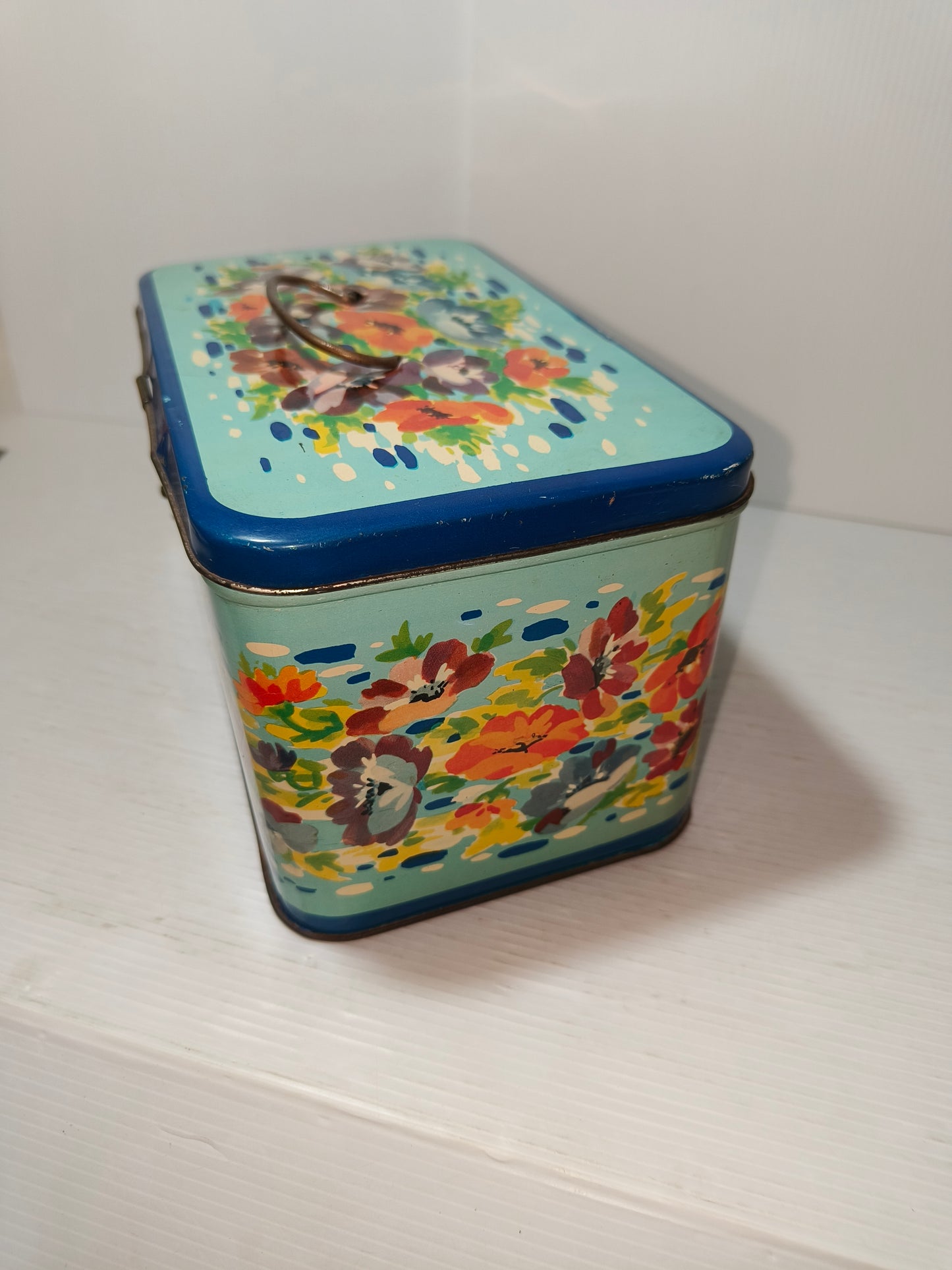 Scatola porta pranzo in latta Bertolini vintage, LEGGI