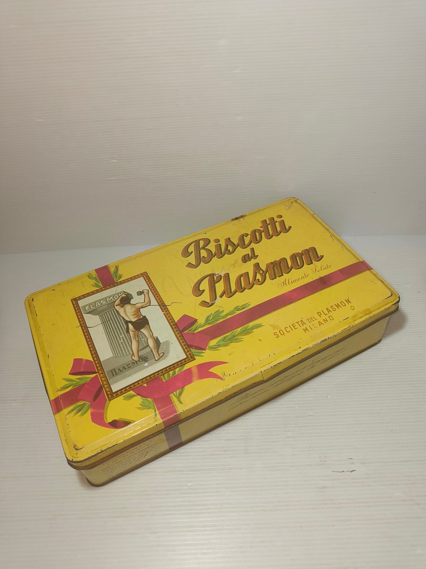 Scatola Latta Plasmon Anni 50-60