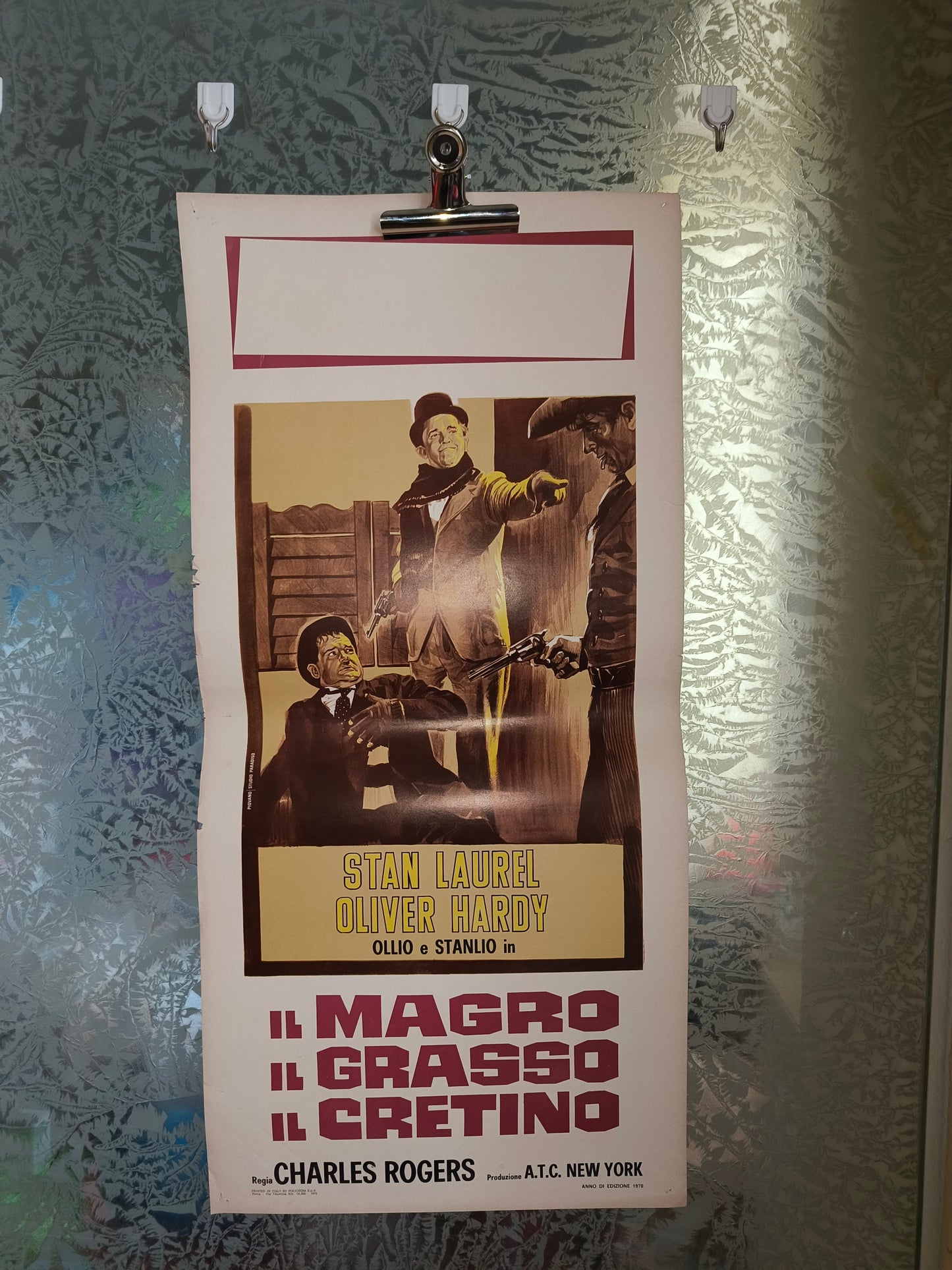 Locandina Film Stanlio e Ollio Il Magro Il Grasso Il Cretino, anni 70