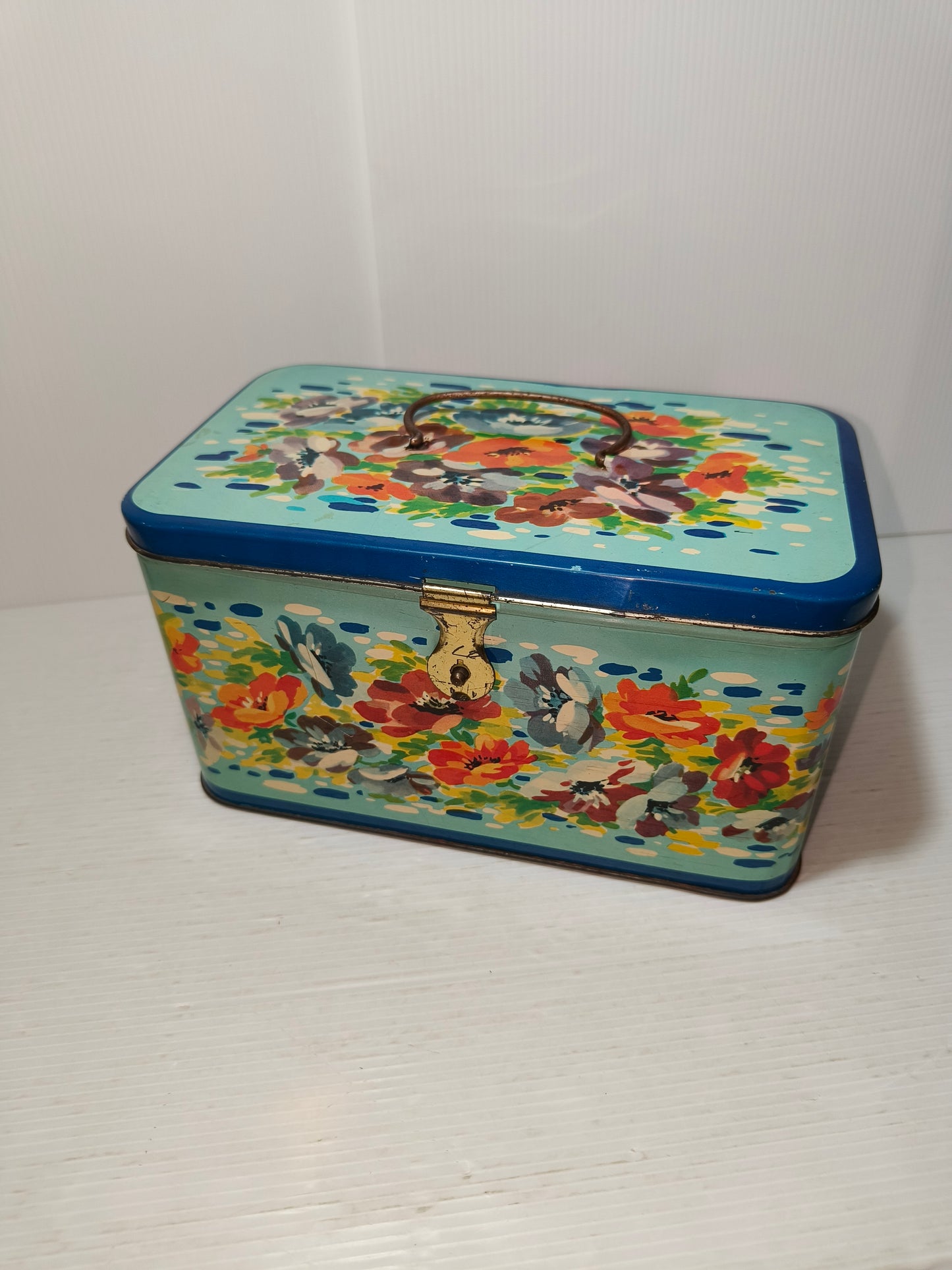 Scatola porta pranzo in latta Bertolini vintage, LEGGI