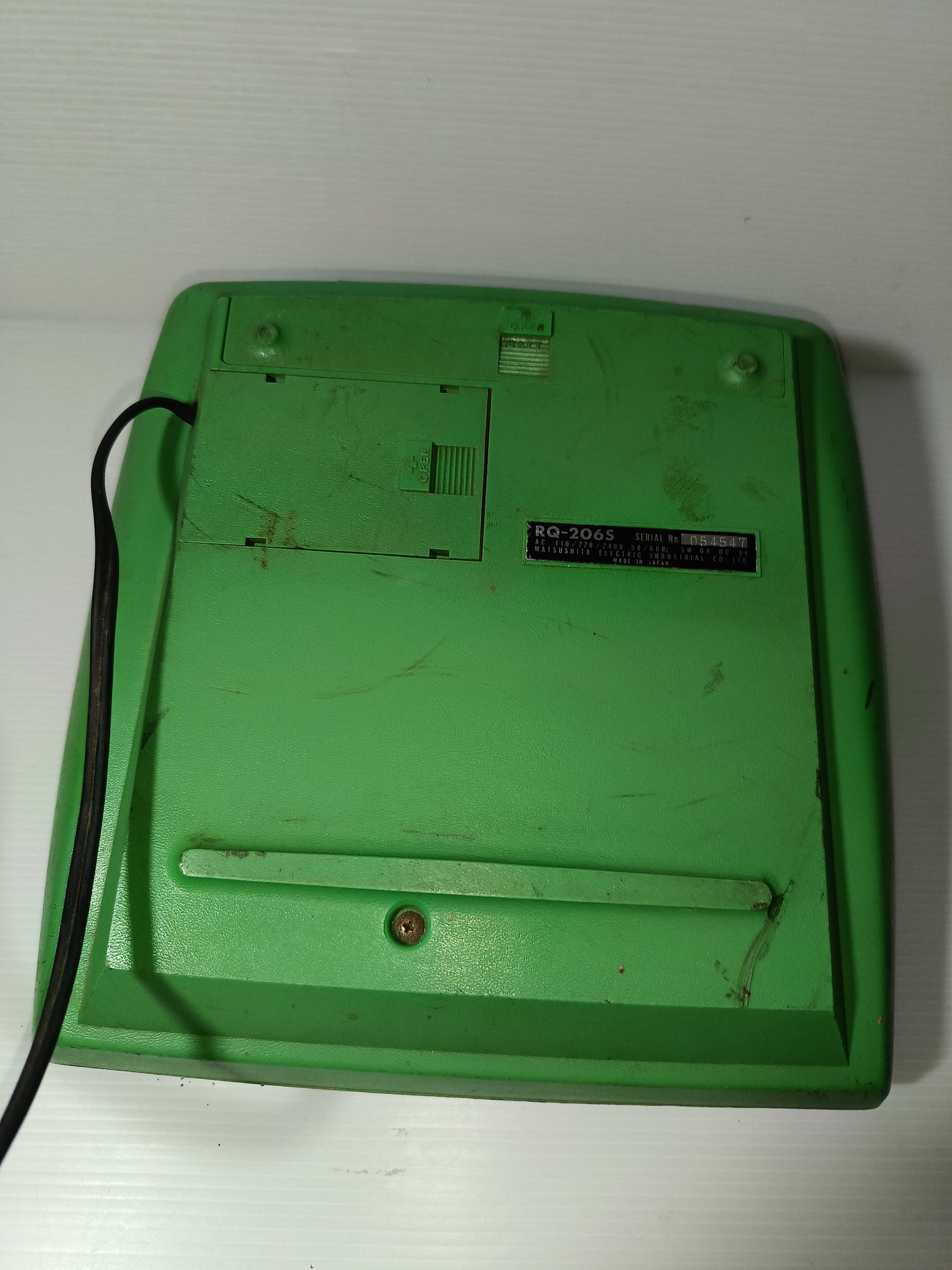 Registratore/Lettore Musicassette National RQ-206S
Made in Japan Non funzionante