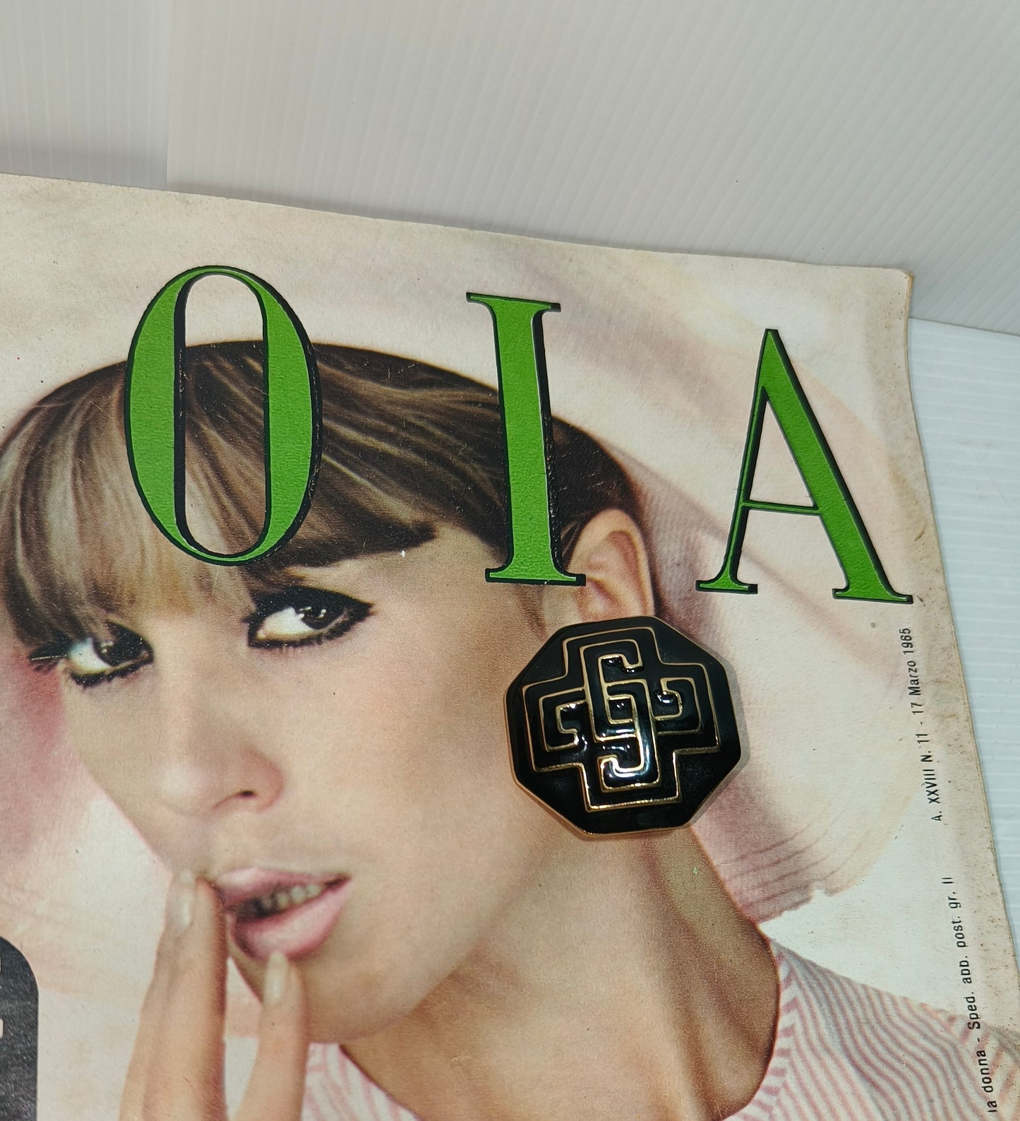 Orecchini vintage con clip Cacharel