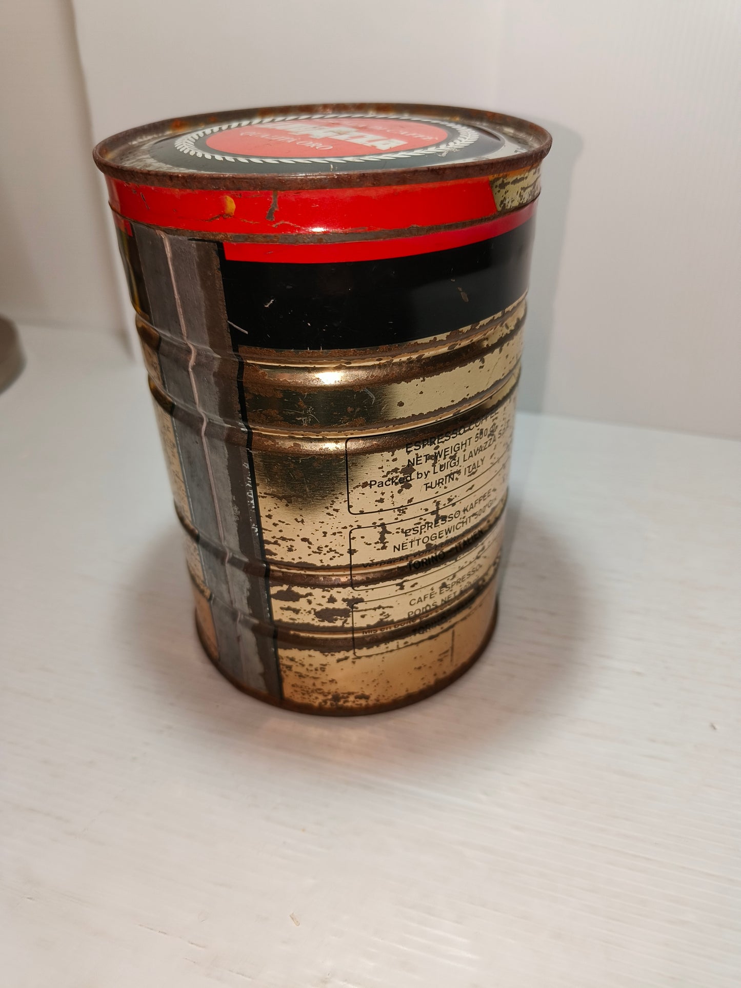 Scatola latta Lavazza vintage, LEGGI